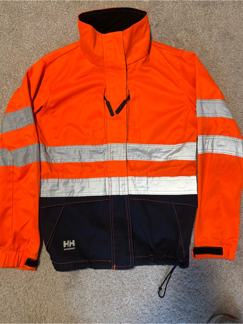 Helly Hansen Orange and Black High-Visibility Rain Jacket - Picture 5 of 12